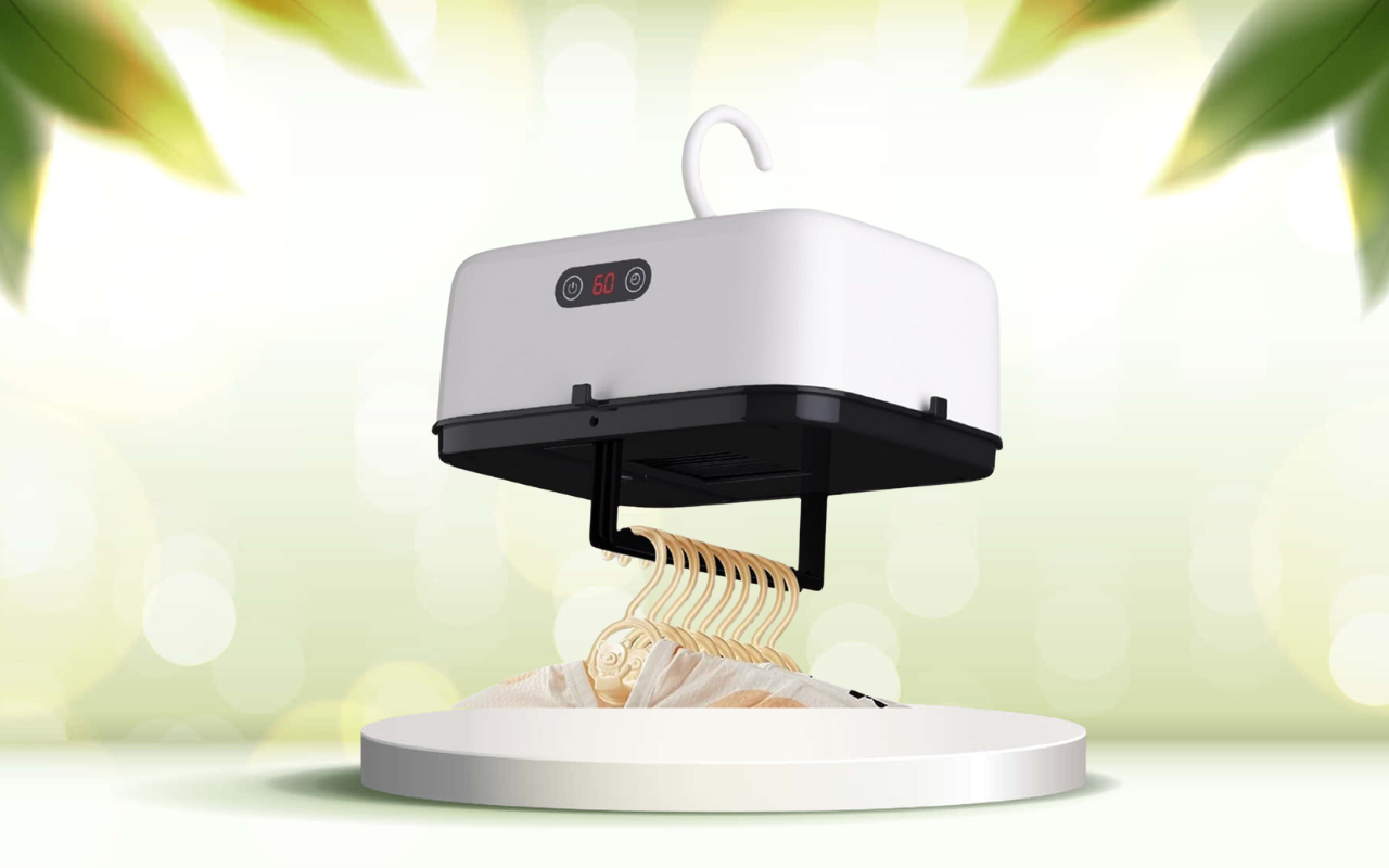 Prova la comodità dell’asciugatrice portatile: asciuga ovunque in poco spazio